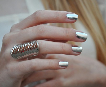 Silver nail polish-ASOS